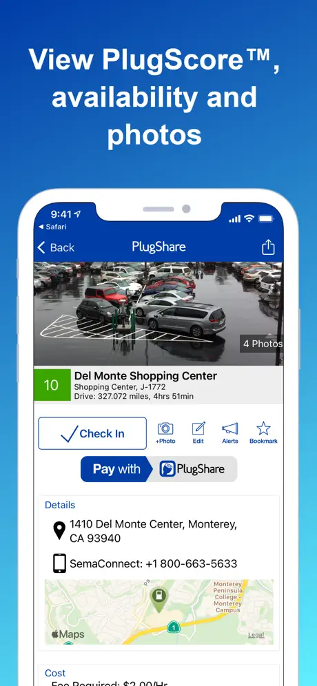 Plugshare screenshot 2