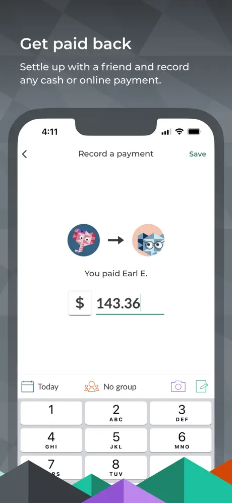Splitwise screenshot 2