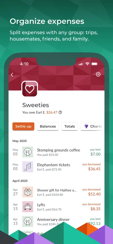 Splitwise screenshot 3