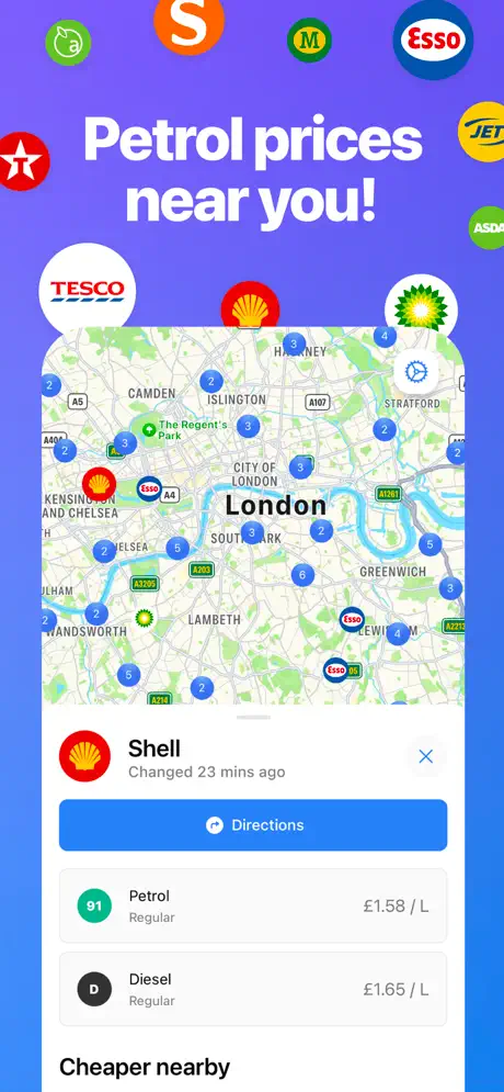 Petrol prices near you